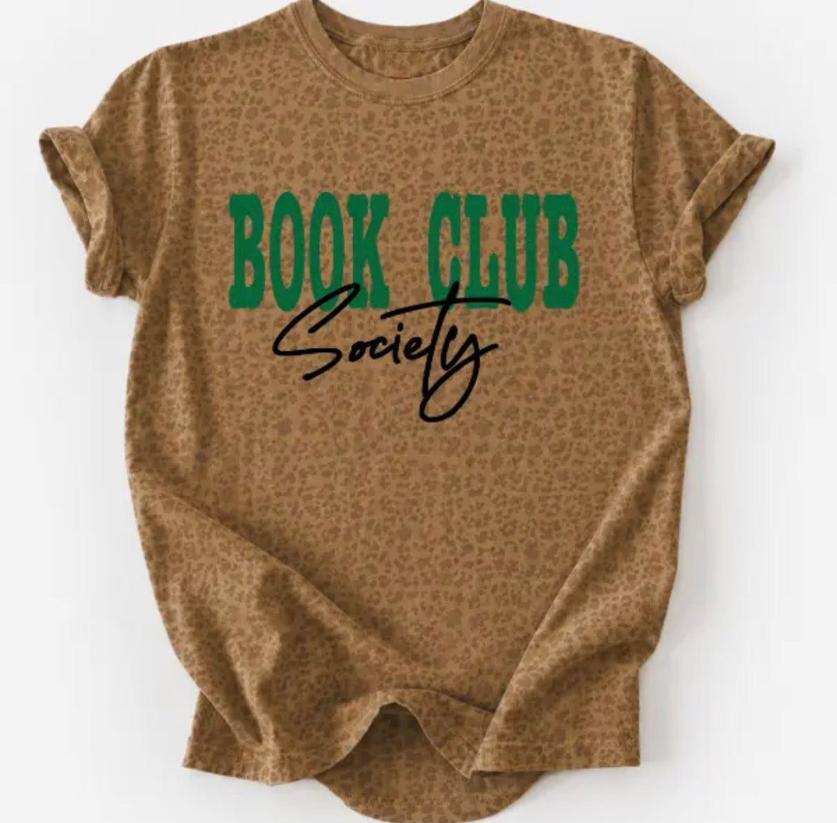 Book Club Society Leopard Women's Graphic T-shirt