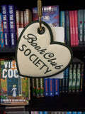 Book Club Society Embroidered Heart Keyring