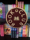 Book Club Embroidered Keyring