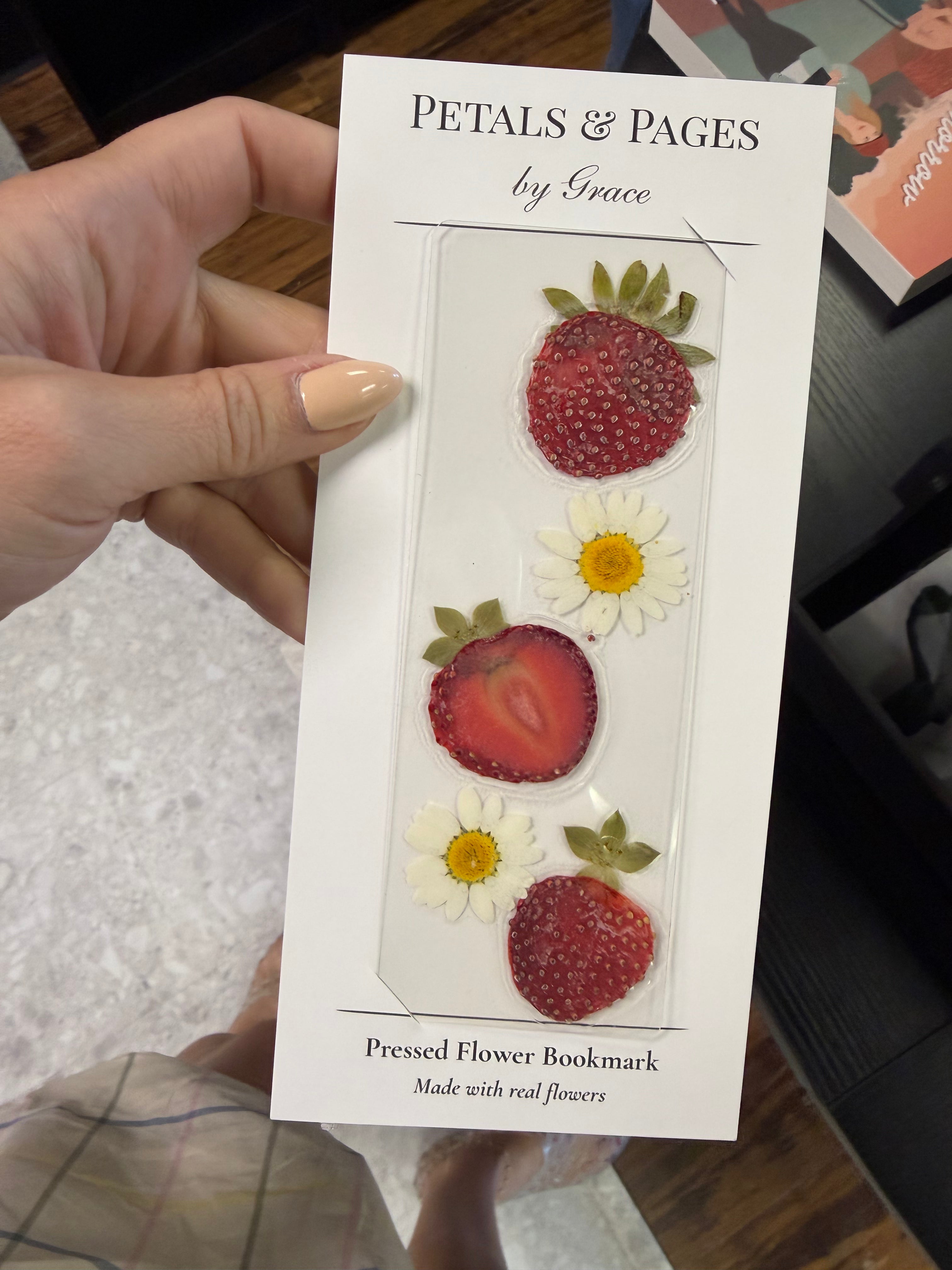 Strawberry bookmark