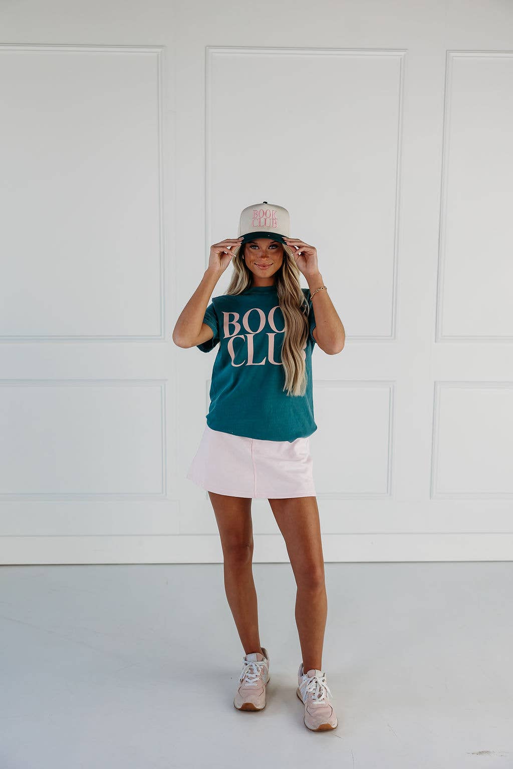 Book Club Vintage Embroidered Trucker Hat