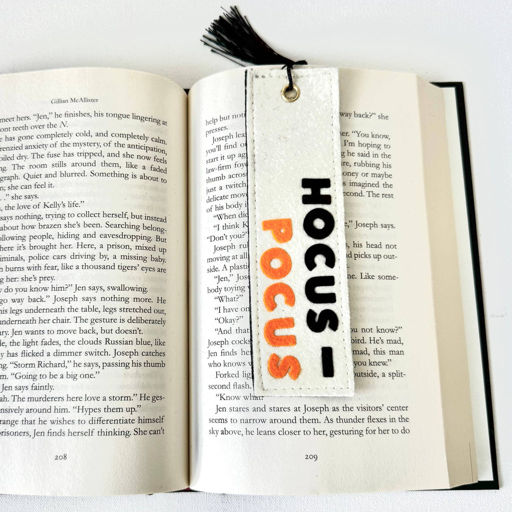 Halloween Hocus Pocus Felt Bookmark