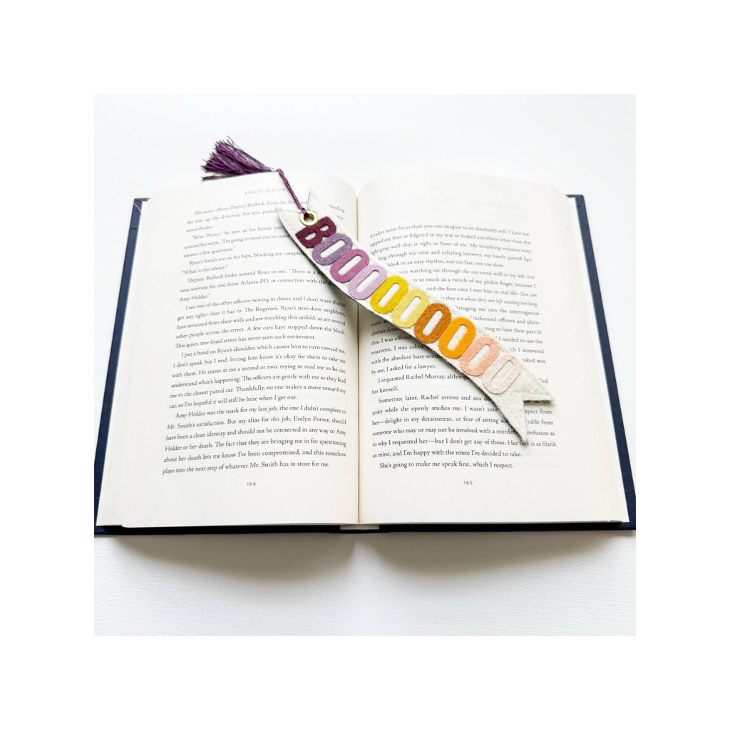 Halloween Boo Felt Bookmark 