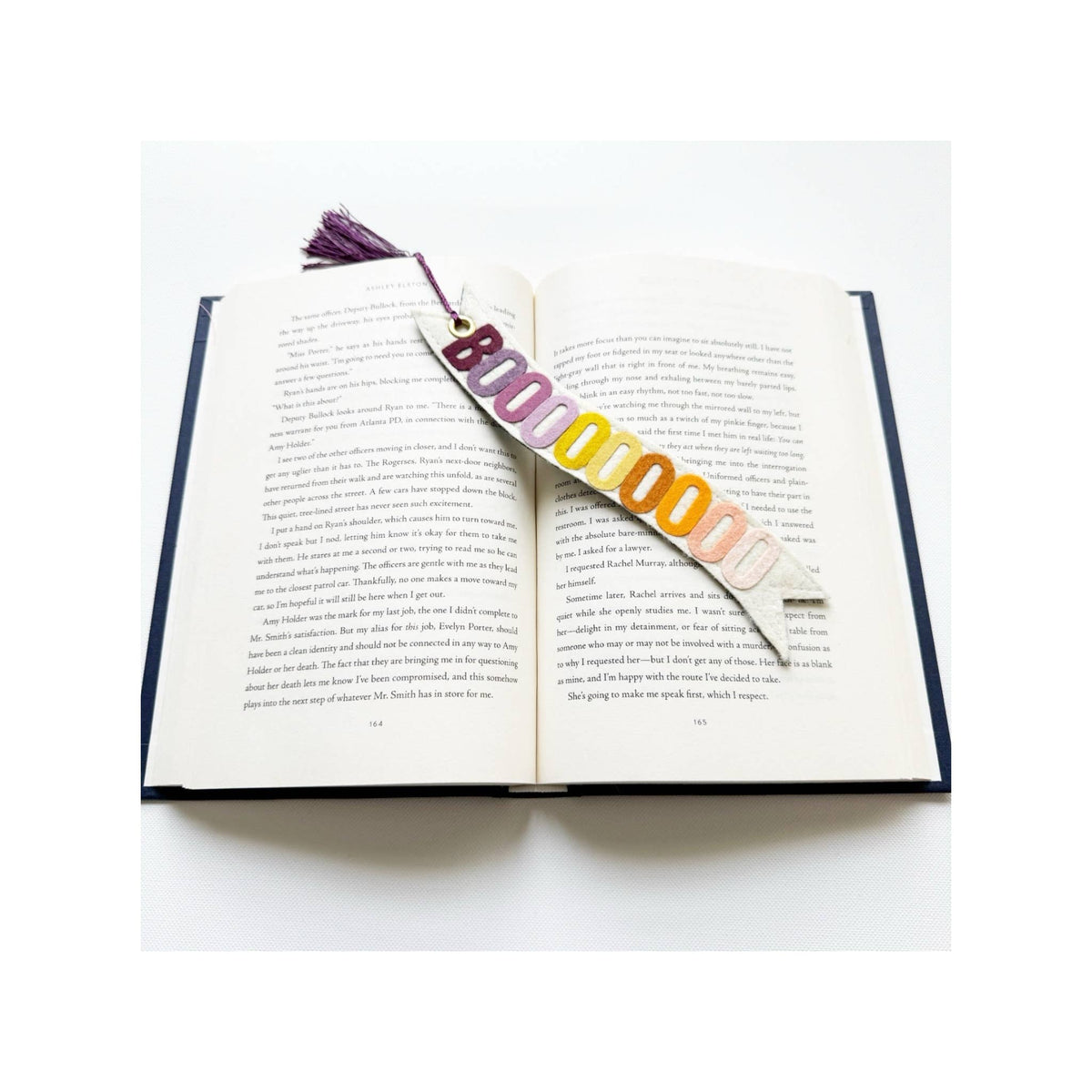 Halloween Boo Felt Bookmark 