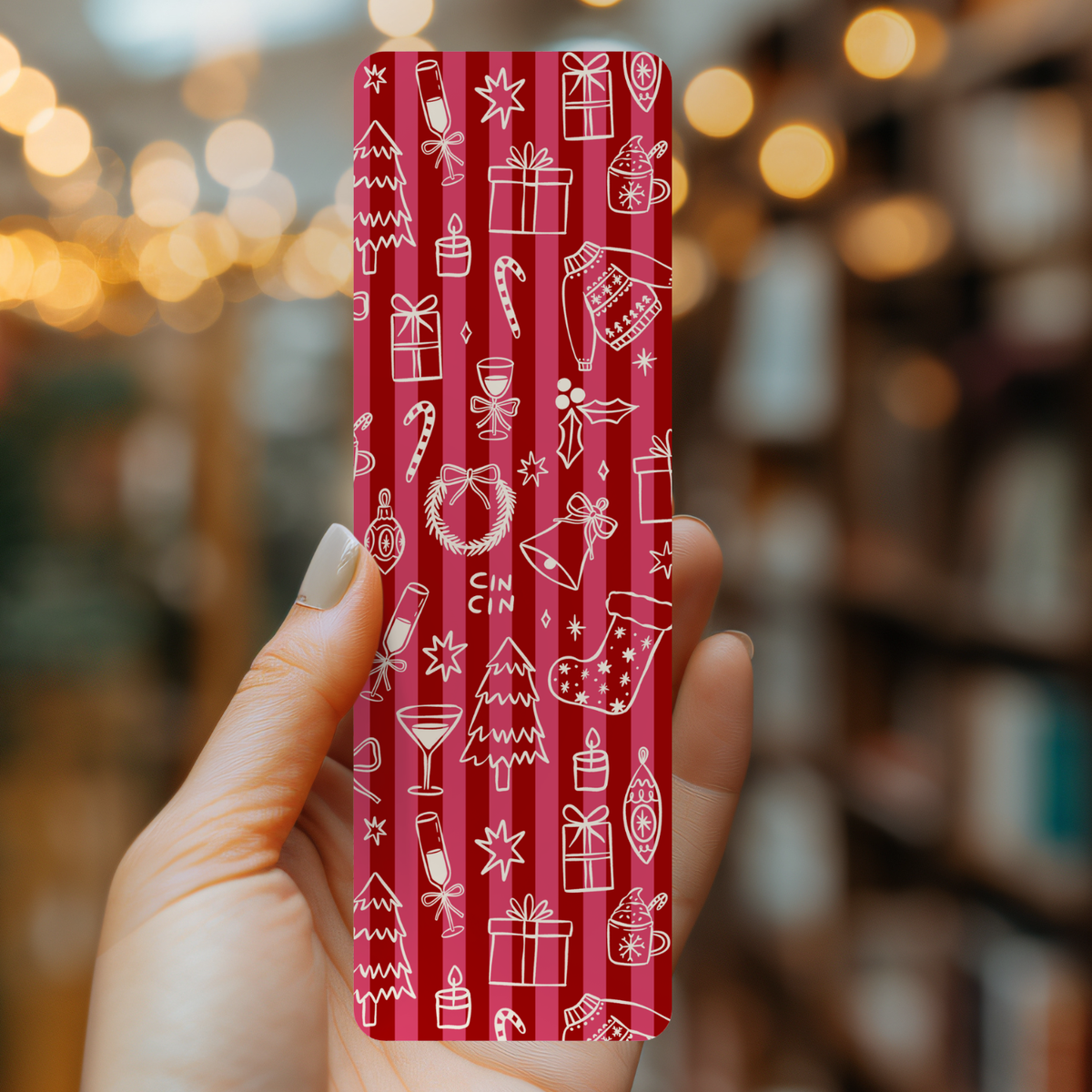 Holiday Cheer Bookmark | Cozy Winter Reads
