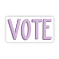 Vote Purple Sticker