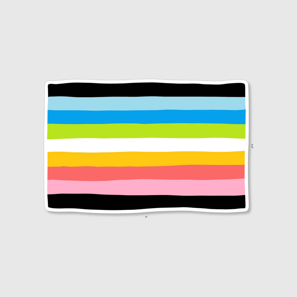 Sticker | Queer Pride Flag | 4" Vinyl Sticker