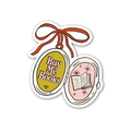 Buy Me Books Cute Reading Sticker for Valentine's Day