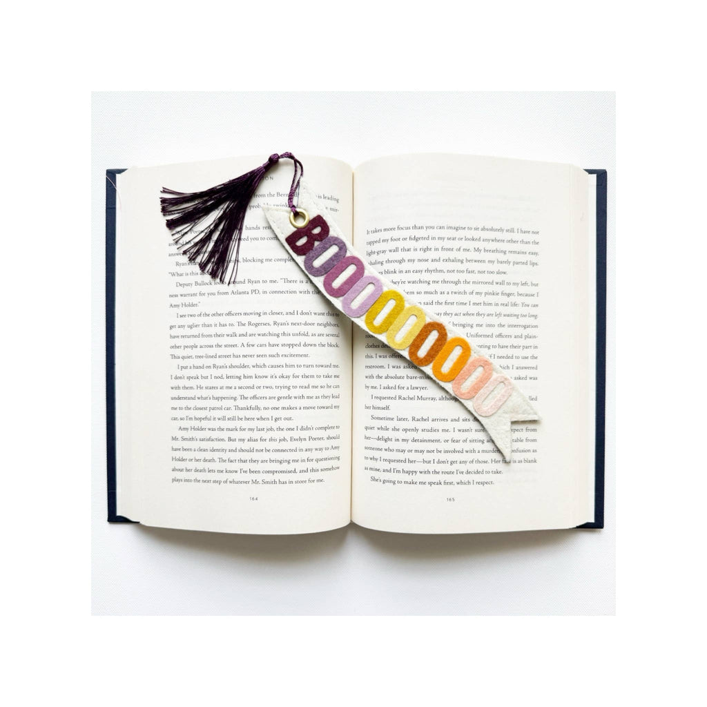 Halloween Boo Felt Bookmark 