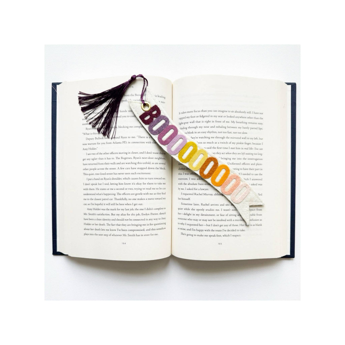 Halloween Boo Felt Bookmark 