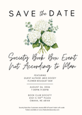 Society Book Box August Event