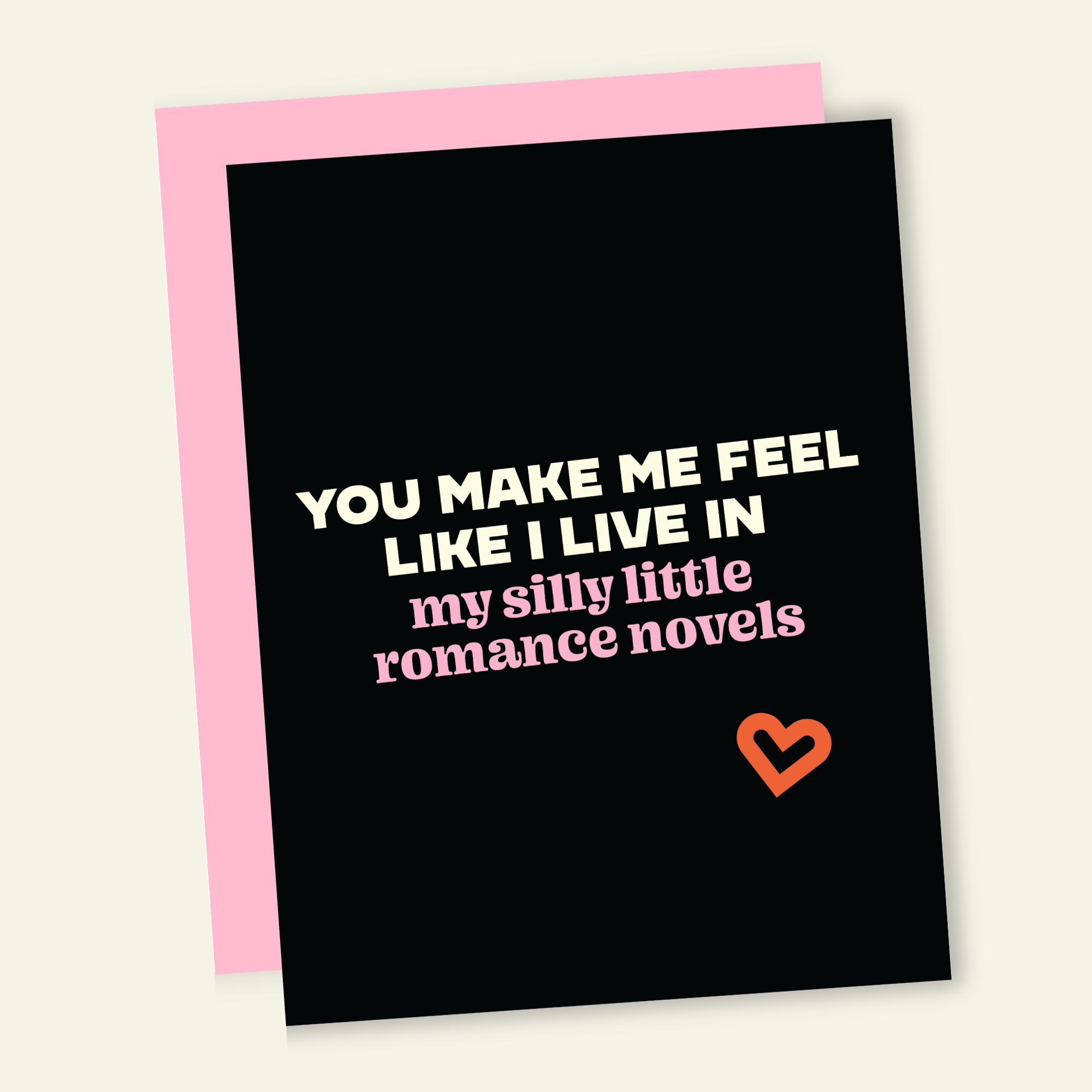 Live in My Romance Novels Funny Bookstore Love Card