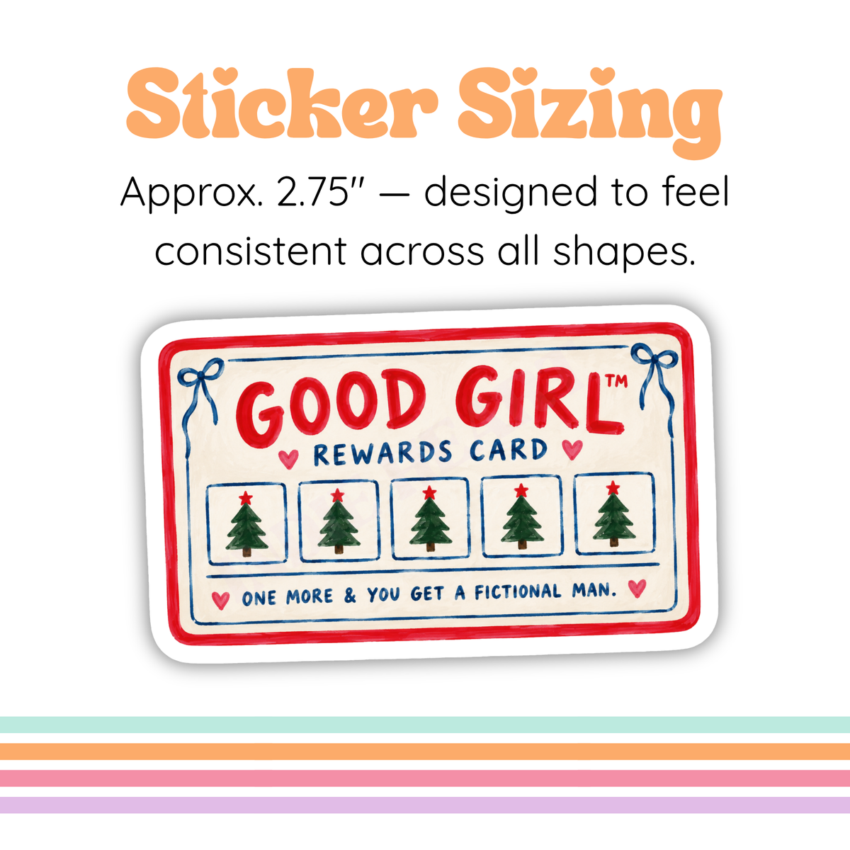 Good Girl Rewards Card Sticker | Holiday Smut