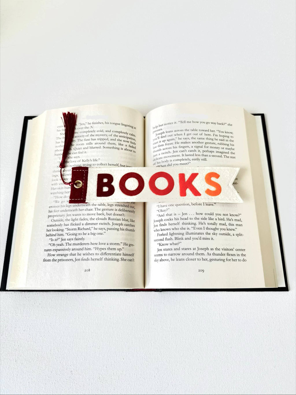 Fall BOOKS Felt Bookmark