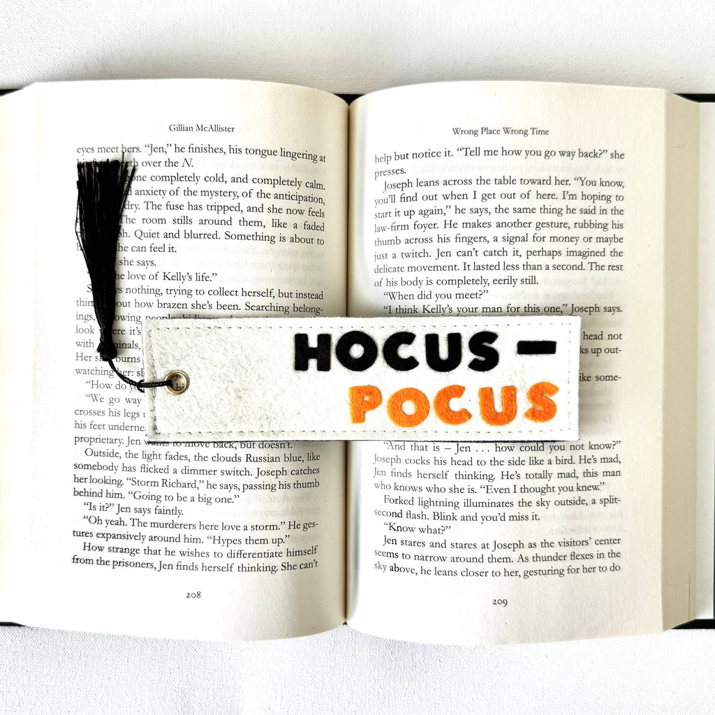 Halloween Hocus Pocus Felt Bookmark