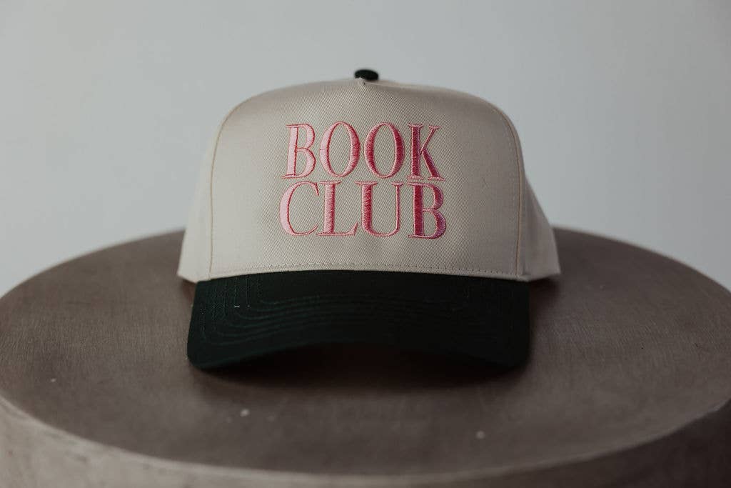 Book Club Vintage Embroidered Trucker Hat