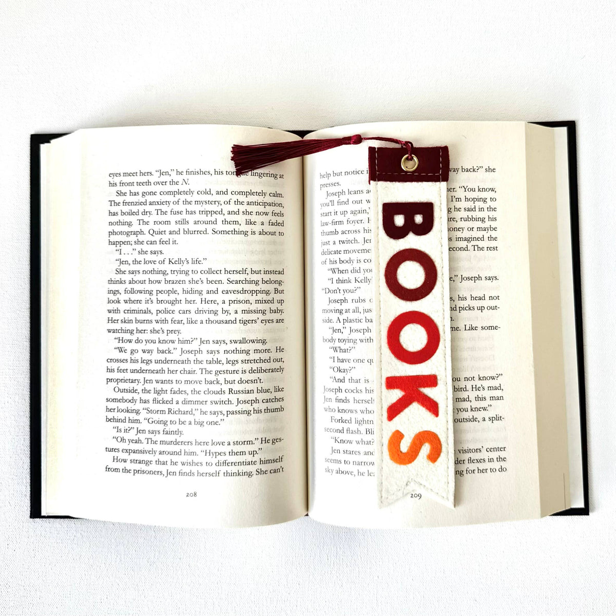Fall BOOKS Felt Bookmark