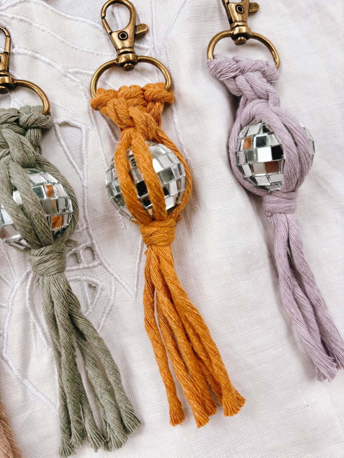 Mini Disco Ball Keychains - Retro Accessories, Gifts