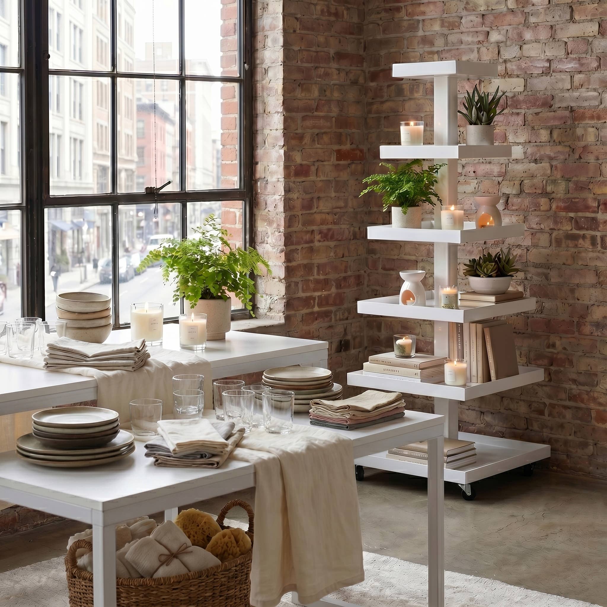Square Multi-Tiered Displays