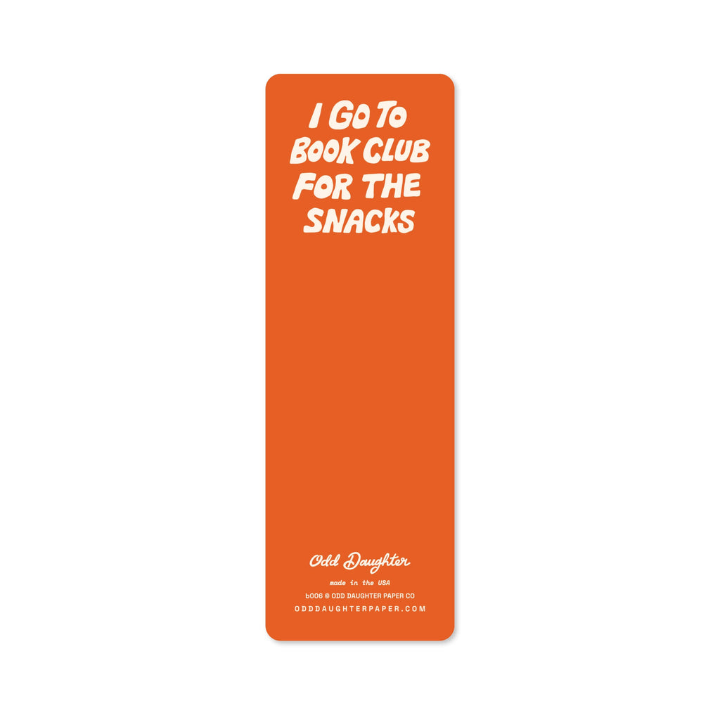 Book Club Snacks - Bookmark